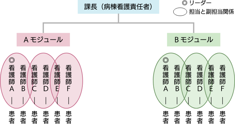 図：モジュール型継続受持方式